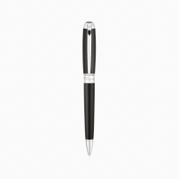 ST Dupont D Line Ballpoint Pen - Large - Black & Palladium