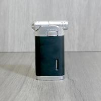 Zino Pipe Lighter - Matte Black and Chrome