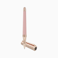 ST Dupont Rollerball Pen - Libert? - Pink Lacquer & Rose Gold Trim