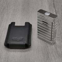 Davidoff Jet Flame Lighter - Lines Brushed Palladium