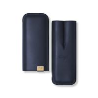 Davidoff XL-2 Leather Cigar Case - 2 Cigars RG 60 - Blue & Gold