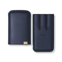 Davidoff XL-3 Leather Cigar Case - 3 Cigars RG 60 - Blue & Gold