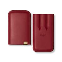 Davidoff XL-3 Leather Cigar Case - 3 Cigars RG 60 - Red & Gold