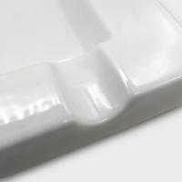 Ceramic White Cigar Ashtray - 4 Cigar Rests