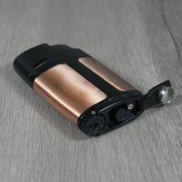 Xikar Element ELX Twin Jet Lighter with Punch Cutter - Bronze