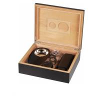 Black Humidor Beginners Set - 25 Cigar Capacity