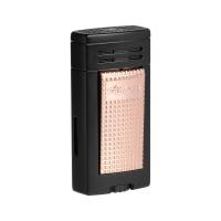 Xikar ION Double Jet Flame Lighter - Black & Rose Gold