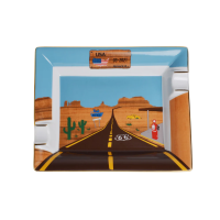 Elie Bleu Porcelain Cigar Ashtray - Route 66