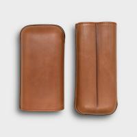 Recife Chicago Whiskey Leather Cigar Case - 2 Cigar Capacity