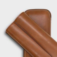 Recife Chicago Whiskey Leather Cigar Case - 2 Cigar Capacity