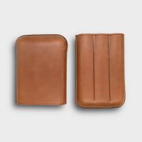 Recife Chicago Whiskey Leather Cigar Case - 3 Cigar Capacity