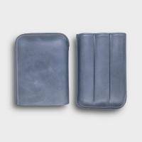 Recife Chicago Blue Label Leather Cigar Case - 3 Cigar Capacity