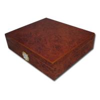 FATHERS DAY - Classic - Dark Burl - Desk Top Humidor - 20 Cigars Capacity