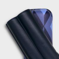 Recife Urbaine Space Blue Leather Cigar Case - 2 Cigar Capacity