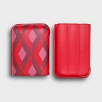 Recife Urbaine Poppy Red Leather Cigar Case - 3 Cigar Capacity
