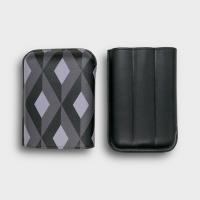 Recife Urbaine Black Dahlia Leather Cigar Case - 3 Cigar Capacity