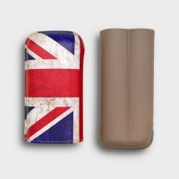 Recife Special Edition Union Jack Flag Base Cosy Cashmere Cigar Case - 2 Cigar Capacity