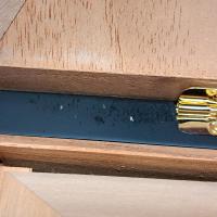 JANUARY SALE - SLIGHT SECONDS Adorini Pyramid Black Deluxe Cigar Humidor - 100 Cigar Capacity (AD040)