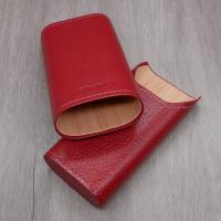 Adorini Leather Red Cigar Case - 2-3 Cigar Capacity (AD078)