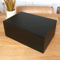 Adorini Torino Black Grande Deluxe Cigar Humidor - 150 Cigar Capacity (ADO178)