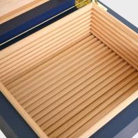 Adorini Medium Deluxe Midnight Blue Cigar Humidor - 75 Cigar Capacity (AD188)