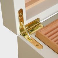 Adorini Medium Deluxe Ivory Cigar Humidor - 75 Cigar Capacity (AD190)