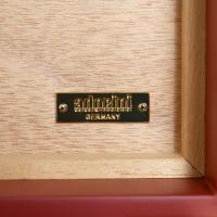 Adorini Medium Deluxe Bordeaux Cigar Humidor - 75 Cigar Capacity (AD191)