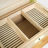 Adorini Olive Ash Burl Specially Selected Grande Deluxe Cigar Humidor - 150 Cigar Capacity (ADO196)