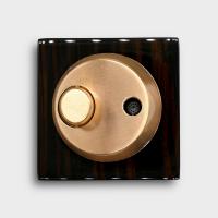 Adorini High Gloss Ebony Gold Table Jet Lighter (ADO199)