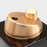 Adorini High Gloss Ebony Gold Table Jet Lighter (ADO199)