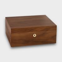 Adorini Ancona Walnut Medium Deluxe Cigar Humidor - 75 Cigar Capacity (ADO201)