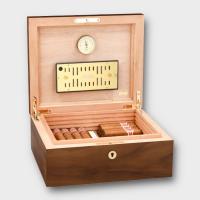 Adorini Ancona Walnut Medium Deluxe Cigar Humidor - 75 Cigar Capacity (ADO201)