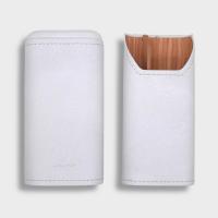 Adorini Leather White Cigar Case - 2/3 Cigar Capacity (AD187)