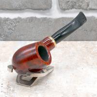 Aldo Morelli Fiorita Cherry 492 Smooth 9mm Filter Bent Fishtail Pipe (AMF116)