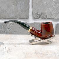 Aldo Morelli Fiorita Cherry 492 Smooth 9mm Filter Bent Fishtail Pipe (AMF116)