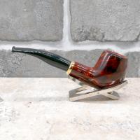 Aldo Morelli Fiorita Cherry 493 Smooth 9mm Filter Bent Fishtail Pipe (AMF117)