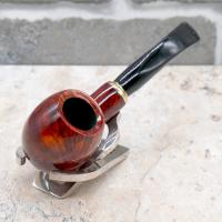 Aldo Morelli Fiorita Cherry 491 Smooth 9mm Filter Bent Fishtail Pipe (AMF122)