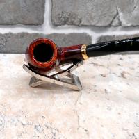Aldo Morelli Fiorita Cherry 495 Smooth 9mm Filter Bent Fishtail Pipe (AMF134)