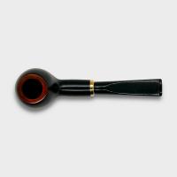 Aldo Morelli Fiorita Black 513 Smooth 9mm Filter Fishtail Pipe (AMF180)