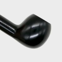 Aldo Morelli Fiorita Black 513 Smooth 9mm Filter Fishtail Pipe (AMF180)