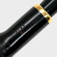 Aldo Morelli Fiorita Black 513 Smooth 9mm Filter Fishtail Pipe (AMF180)