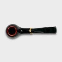 Aldo Morelli Fiorita Black 515 Smooth 9mm Filter Bent Fishtail Pipe (AMF182)