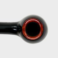 Aldo Morelli Fiorita Black 515 Smooth 9mm Filter Bent Fishtail Pipe (AMF182)