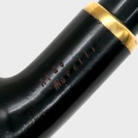Aldo Morelli Fiorita Black 515 Smooth 9mm Filter Bent Fishtail Pipe (AMF182)