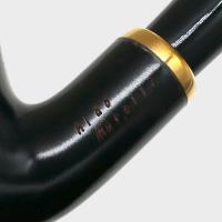 Aldo Morelli Fiorita Black 511 Smooth 9mm Filter Bent Fishtail Pipe (AMF184)
