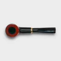 Aldo Morelli Fiorita Black 514 Smooth 9mm Filter Fishtail Pipe (AMF185)