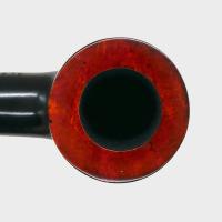 Aldo Morelli Fiorita Black 514 Smooth 9mm Filter Fishtail Pipe (AMF185)