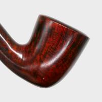 Aldo Morelli Fiorita Cherry 494 Smooth 9mm Filter Bent Fishtail Pipe (AMF186)