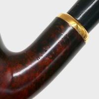 Aldo Morelli Fiorita Cherry 494 Smooth 9mm Filter Bent Fishtail Pipe (AMF186)