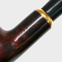 Aldo Morelli Fiorita Cherry 493 Smooth 9mm Filter Bent Fishtail Pipe (AMF187)
